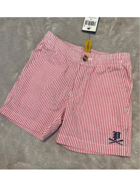 Polo Ralph Lauren Other - Boys Polo Ralph Lauren Striped Seersucker Shorts Size 4 Stretch Classic Pink